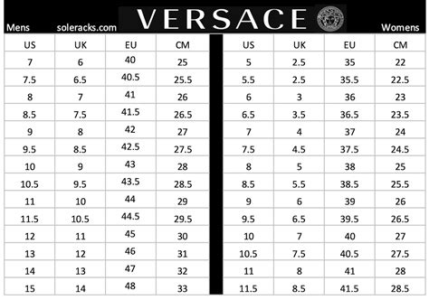 versace sneaker sizing|versace women's shoes size guide.